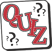 Das Wort 'Quiz' und mehrere Fragezeichen