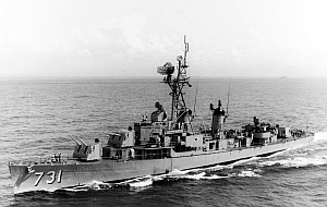 Der Zerstörer USS Maddox in einer Aufnahme vom März 1964