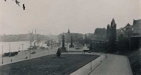Die Hakenterrasse am Stettiner Hafen im Jahr 1941