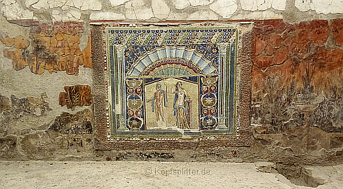 Herculaneum: Haus des Neptun und der Amphitrite_Mosaik